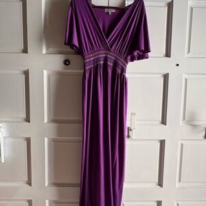 Bailey Blue Deep Purple Maxi Dress